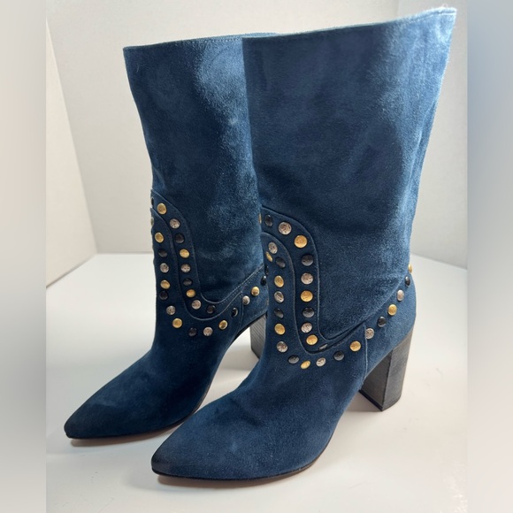 Free People Dakota Studded Western Boot in Blue Moon size 37 6.5 $268 - Picture 5 of 16